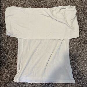 Babaton White Off-the-Shoulder Tube Top